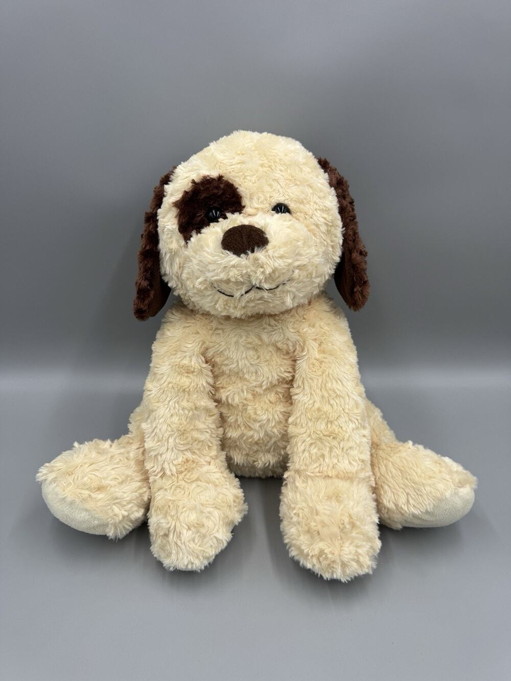 2012 Toys R Us Floppy Beige Brown Puppy Dog Plush 17” Stuffed Animal